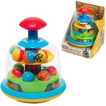 Classic Spin Toy – Funtime Spinning Popping Pals – Baby Toddler Toy, Ages 6 Months+
