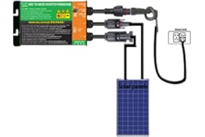 Ailao Solar Micro Inverter, 700W Solar Micro Inverter MPPT Grid Connected Inverter AC230V Pure Sine Wave Grid Tie Inverter for Small Solar Systems