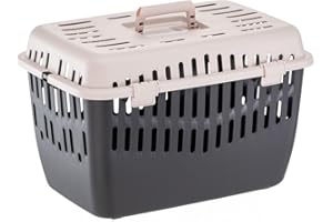 Ferplast Trasportino Gatto BINNY 2, Trasportino Cane, Cani Piccoli e Gatti max 8 Kg, Maniglia Pieghevole