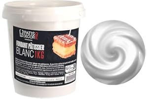 PATISDECOR Fondant blanc pâtissier 1 Kg