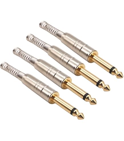 Spinotti Jack Audio 6.35mm | 8 Pezzi Mono TS Per Altoparlanti E Chitarre - Foto 5