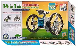 Raming Fox 14 in 1 Robotic Solar Energy Kit Kids Game Educational Do it Yourself DIY Robot