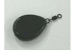 TMC Pack of 10 x Flat Pear Swivel Fishing Casting Ledger. Sizes 1.1 oz. Carp/coarse fishing