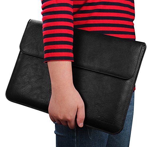 Fintie 11-12 Zoll Tasche – Kunstleder Hülle Schutzhülle Sleeve Wallet Case Aktentasche mit Karten-Slot für Microsoft Surface Pro 4 / 3, Surface 3, Lenovo Yoga Book 10,1 Zoll, MacBook Air 11 / MacBook 12 Notebook Laptop Bag, Schwarz - 9