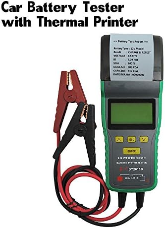 DY2015B 12V，Car Battery Tester Electronic Load Digital Test Tool, Professional Mechanical Tester , Code Reader Automotive Diagnostic，Tester Kit with Compatible Interface. (Green)