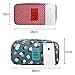 Womem Retro Flower Printed Zip Up Bra Toiletry Bag Container Travel Case Makeup Cosmetic Pouch Box