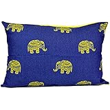 Kissen gelb/jeans mit Elefant 60x40 cm