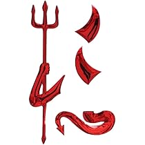 ROMISBABA Teufelshörner Auto-Deko 2er Set - Lustige Aufkleber Für Stoßstange & Dach