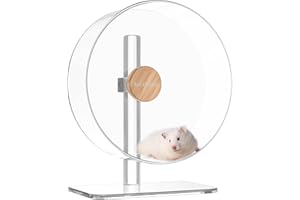 BUCATSTATE Roue pour Hamster Silencieuse 26cm, Roue d'Exercice à Double Roulement pour Hamster Syrien/ Nain, Gerbilles, Souris et Autres Petits Animaux