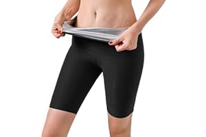 HUSHUI Pantalones de Sauna para Mujer, 2 en 1 Pantalones de Sauna para Mujer para Entrenamiento, pérdida de Peso, Pantalones adelgazantes, Mallas de Entrenamiento, Pantalones de chándal de Sauna