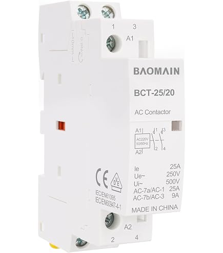 Wengart Home Contattore AC WCT-20 – 4NO AC24V 20A – Modulare Per Automazione E Controllo Industriale