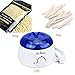 Gaddrt Haarentfernung Bohne Wiping Sticks Heißwachs Wärmer Heater Pot Depilatory Set Elektro Wachs Heizung Waxing Kit Enthaarung Warmwachs und Sticks, Bikini (A)