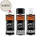 Produktbild Autolack Spraydosen Set für Kunststoff Stoßstange Great Wall 0305C Titanic White Haftgrund Basislack Klarlack mit Weichmacher Sprühdose