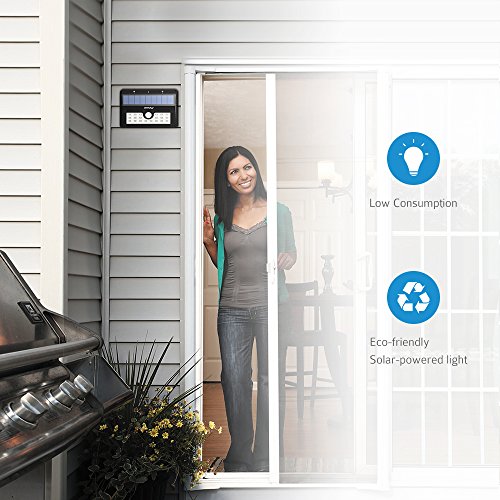 Mpow 2 Stück LED Solarleuchten [3 Intelligente Modi] Mpow 3-in-1 Wireless Wetterfeste Licht Bewegungs Sensor Lampe mit 20 LED für Garten, im Freien, Zaun, Terrasse, Garten, Haus, Auffahrt, Treppen, Außenwand usw. - 8