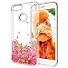 Produktbild OKZone Xiaomi Mi A1 Hülle,Mi 5X Hülle Glitzer [mit HD-Schutzfolie], Luxus Fließen Glitzer TPU Kreativ Shiny Glanz Glitter Sparkle Schutzülle Etui Beschützer für Xiaomi Mi A1 / Mi 5X (Rosa Sterne)