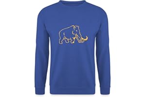 Spreadshirt Silhouette Mammut Line Art Unisex Pullover