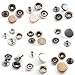 Produktbild DyNamic 15/17Mm Messing Bronze Schnappmesser Fastener Popper Press Stud Rivet Nähende Leder-Buttons Craft - #4