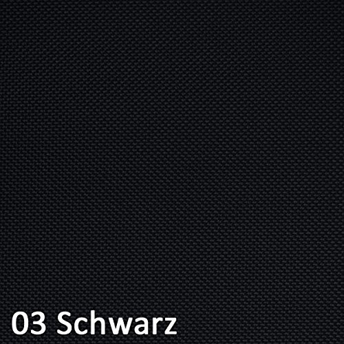 OXFORD 600D Farbe 03| SCHWARZ Polyester Stoff 1 lfm OUTDOOR wasserdicht extrem reissfest robust PVC Meterware Segeltuch Abdeckplane Zelt Rucksack Tasche - 2