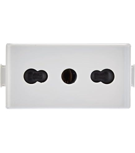 LEGRAND - Prise Electrique Double 16A Précâblée avec Terre Neptune - Prise 2P+T à Fixation à Vis - Blanc LEGRAND - Prise Electrique Double 16A Précâblée avec Terre Neptune - Prise 2P+T à Fixation à Vis - Blanc