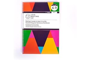 Love Writing Co. Cursive Better Writing Handwriting Practice Book | Age 6-9 | Handwriting Practice Book Stage 2 Book 1 | Fun Pencil Control Activities, Letters, Sentences, Numbers & Calender Month