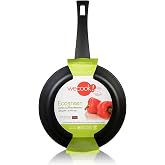 WECOOK! Ecogreen Pressed Aluminium Frying Pan 16 cm, Induction, Non-stick XYLAN Plus PFOA-free, 3 mm Thick, Suitable for All