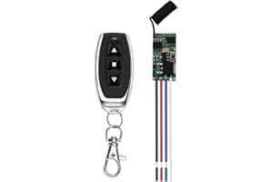 ZONADAH Motor Drive Forwards and Reverse Controller Module Switch DC3.6V-24V 433Mhz LED Lamp Micro Receiver for Rolling Door Electric Curtains Locks Water Pump