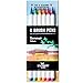 Produktbild Stationery Island Brush Pen echte Pinselspitzen - Wasserfarben Pinselstift Sommer Farben 6 Stück