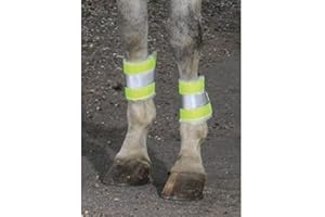 Eldorado Reflektor-Gamaschen in Neongelb, 4 Stück