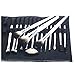 FASH 16-Piece Professional Goat Hair Makeup Brush Set with Faux Leather Pouch