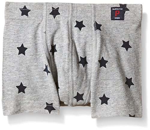 Polarn O. Pyret Baby-Boys Star Print Boxer Shorts, Grey Melange, 18-24 Months (Manufacturer Size:1-2 Years)