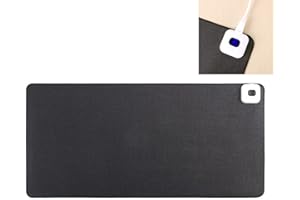 LANMOU Tapis de Souris XXL Chauffant, Tapis de Bureau avec Affichage de la Température, Tapis de Souris Gaming avec contrôle Tactile, étanche, pour Jeux de Bureau/Maison