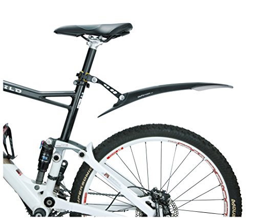 Topeak Defender M1/M2 Set Mountainbike Schutzbleche für Lange Radtouren auf Dem Berg. Kompatibel zu Manitou Gabeln mit Sekundenschnelle Montage und Demontage, Black, One Size - 5