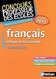 Image de ANNALES CORR FRANCAIS ADMISSIO