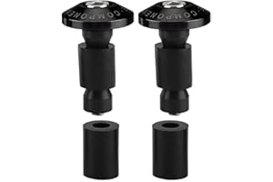 Tappi scorrevoli KIMISS Universal 1Pair per barre per moto per la maggior parte delle motociclette con manubrio diametro 22 mm (7/8 pollici). (Nero)