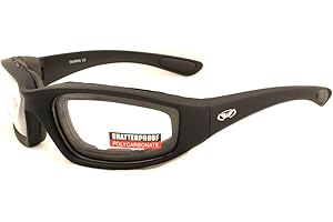 Global Vision Kickback Shatterproof UV400 Motorcycle Glasses/Biker Sunglasses and Storage Pouch