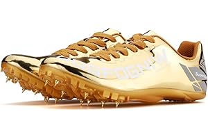 ADOFF Unisex, Leggere, Spikes - Scarpe da Corsa da Uomo, 8 Chiodi,Antiscivolo, con Punte e Sprint