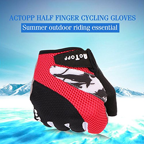 AcTopp Fahrradhandschuhe – Fitness- und Trainingshandschuhe – Handschuhe für alle Radsport – Damen / Herren Handschuhe – Größe: M, L, XL - 3