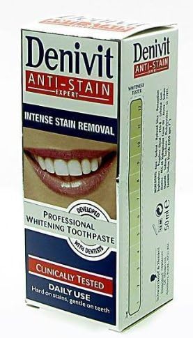 Denivit Anti-Stain Professional Whitening Toothpaste, 50 ml, Pack of 4