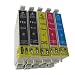 Produktbild 5 komp. Druckerpatronen für Epson Stylus C64 C66 C84 C86 c84N C84wn CX3600 CX3650 CX4600 CX6400 CX6600 C 64 66 84 86N 86 CX 3600 3650 4600 6400 6600