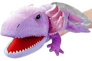 LOMTRATS Anfibi Marionette per bambini,include rane,serpenti,lucertole con bocche aperte mobili,perfette per raccontare storie,insegnare,scuola materna,regali