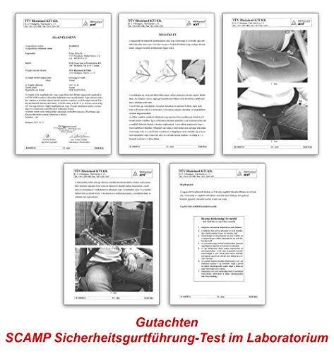Scamp – Schwangerschaftsgurt / Sicherheitsgurt / Gurtführung für Schwangere mit ISOFix Ausstattung (auch ohne verwendbar) – AIRNET-Stoff (atmungsaktiv) – verstellbare Gurtband Länge | Auto / KFZ NEU - 6