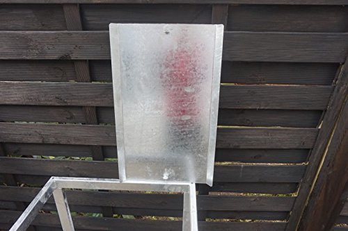 Dach für Kaminholzregal Angula, Zink - 2