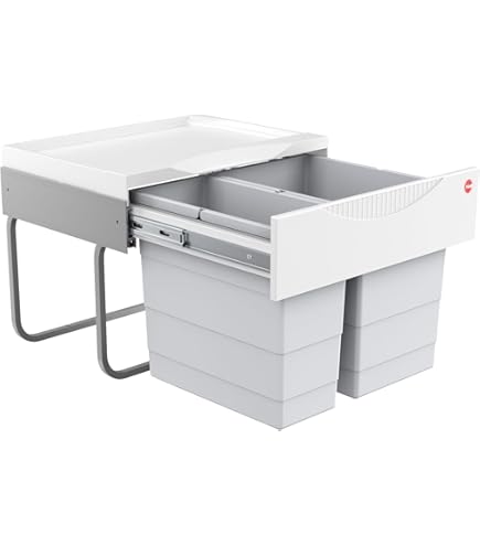 Hailo Couvercle 1107249 Pour Seaux Intérieurs De 12 Et 14 Litres Gris Clair