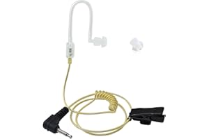 PROMAXPOWER 3.5mm 1 Pin Auricular Walkie Talkie Sólo Escucha, Compatible con Micrófonos con Altavoz, Transceptores y Otros Dispositivos con una Toma de 3.5mm