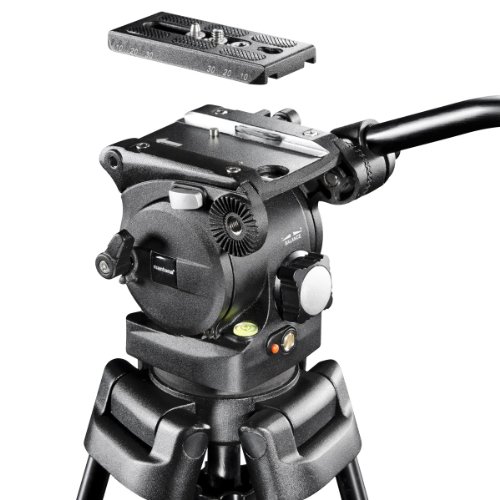 Mantona 18637 Dolomit 2100 - Trípode para cámara réflex o videocámara (136 cm/53,5