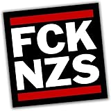 Hellweg Druckerei FCK NZS Aufkleber Sticker 5,2x5,2cm 50 Stück