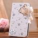 Produktbild EVTECH(TM) Diamant Leder Strass Bling Tasche Flip Case Glitzer Book Wallet Hülle Cover Etui für Samsung Galaxy S6