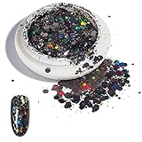 🌟Las lentejuelas coloridas hexagonales 3D, efecto brillante y degradado, hacen que tu uña sea muy hermosa y atractiva.