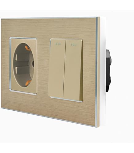 Mutlusan 3fach Schalterrahmen Gold Horizontal - Unterputz Rahmen Für CANDELA Serie