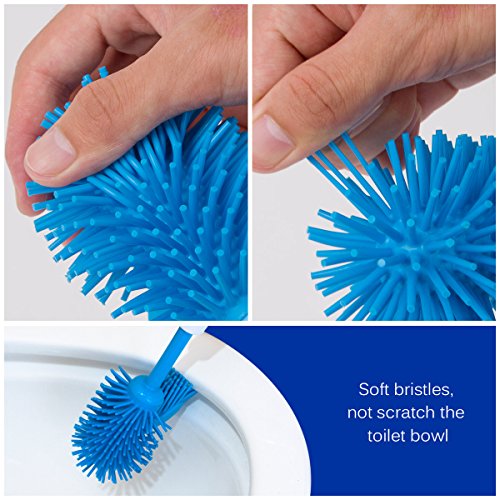 MR. SIGA Soft Bristle Toilet Brush with Holder by MR. SIGA - 4